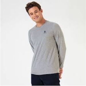 Men's Gray Long Sleeve Shirt